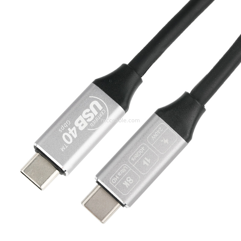 Yüksek hızlı usb uzatma kablosu, USB Type-C - USB Type-C 4.0, 40Gbps