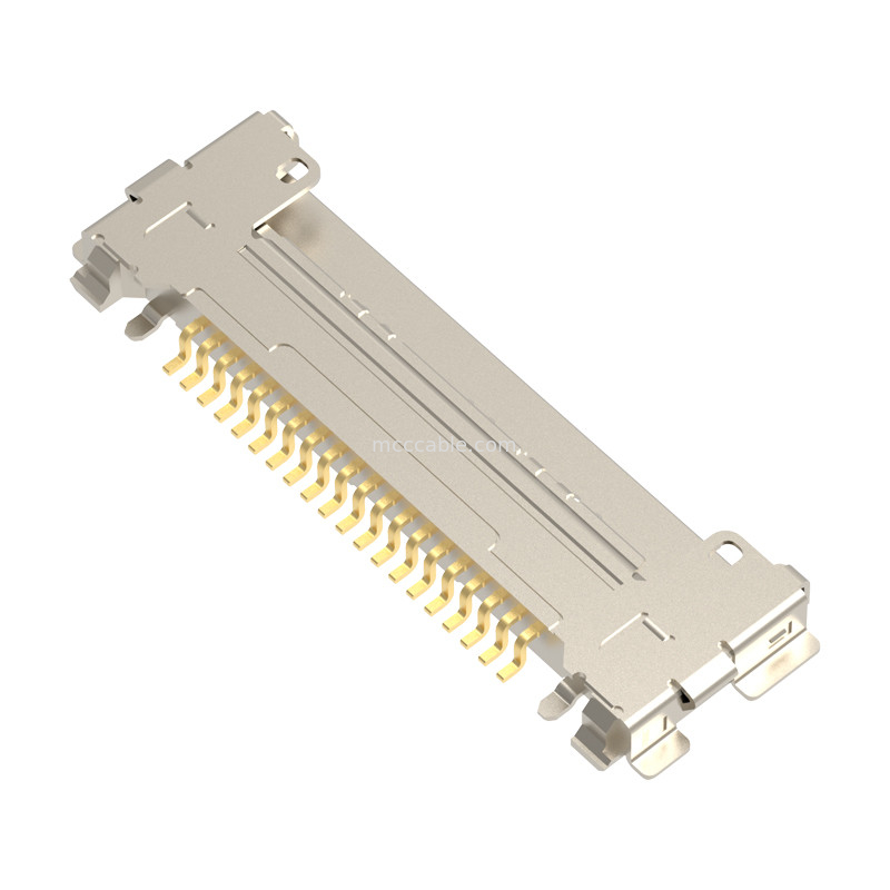 20pin 20633-220T-01S Mikro Koaksiyel Kablo 0,4 mm mesafe, Yatay çiftleşme tipi Mikro Koaksiyel bağlantı