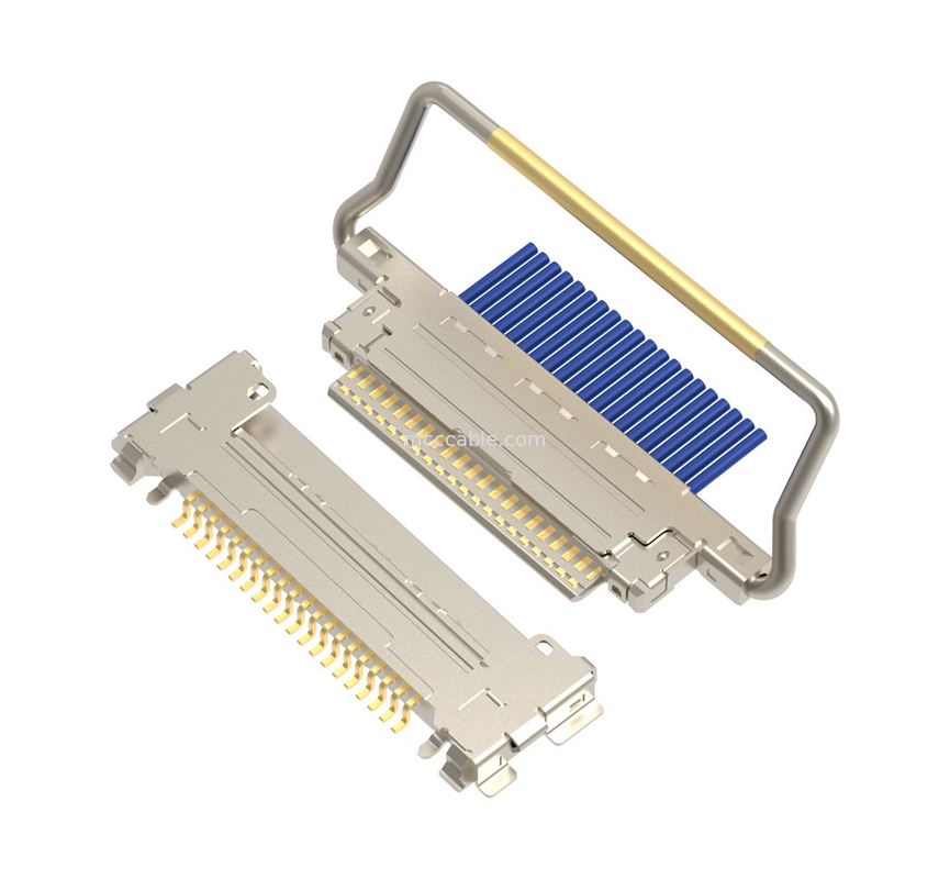 20pin 20633-220T-01S Mikro Koaksiyel Kablo 0,4 mm mesafe, Yatay çiftleşme tipi Mikro Koaksiyel bağlantı