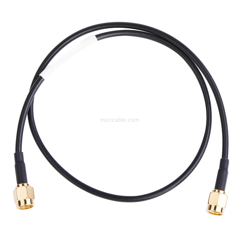 RF konektörü 50ohm Impedans Lmr100 RF Koaksiyel Kablo Siyah lcd lvds kablo samtec yüksek hızlı kablo