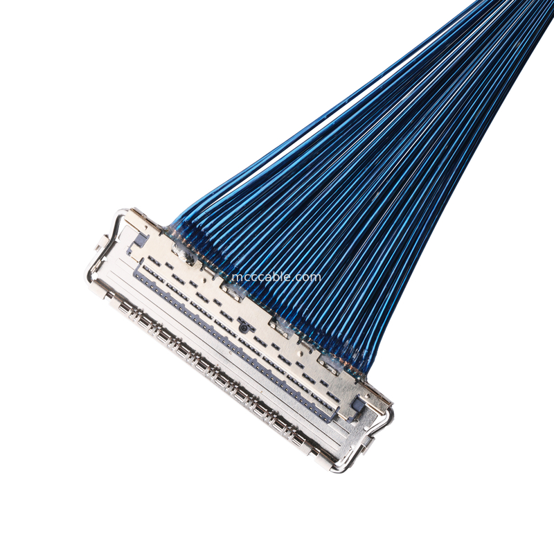 IDC CABLE 20679 20729 Serisi 20679-050T-01 50P 0.4mm Pitch Horizontal Mating Miniatür Koaksiyel Kablo özelleştir