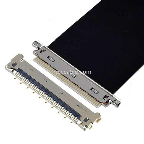 20856-030T-01 0.4mm Pitch 30P Mikro Koaksiyel Kablo Montaj Kablo Çiftleşme Yönü Horizontal