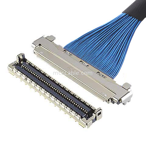 MICRO COAX CABLE 30P 20878-030T-01 Mikro Koaksiyel LVDS Kablosu EMC koruması ve mekanik kilitle