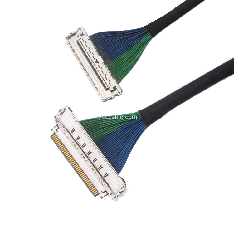 Özel 0.4 Mm Pitch  20788 20679 30pin 40pin 50pin 60pin Mikro Koaksiyel Konektör Emi Shield Lvds Kablo