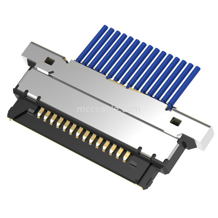 15pin Mikro Koaksiyel Kablo Montajı20345-015T-32R 0.4mm pitch Yatay çiftleşme tipi mikro-koaksiyel konektör