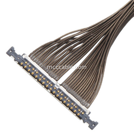 32 Pin Mikro Koaksiyel Kablo 0.3mm Pitch 20496-032T-40 Drone için Lvds Kablo 32P konektör