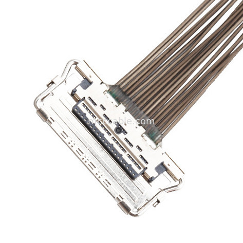 0,4 mm Aralıklı LVDS EDP Kablosu  20679-20p Mikro Koaksiyel lvds ekran konektörü