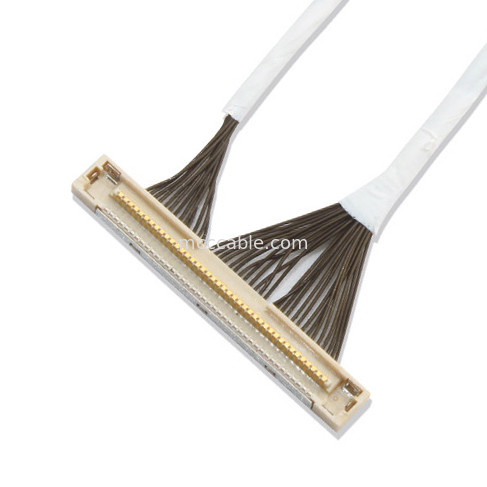 46 AWG 42 AWG Mikro Koaksiyel Kablo DF36 40P 0.4SD 150MM Uzunluk lvds ekran konnektörü