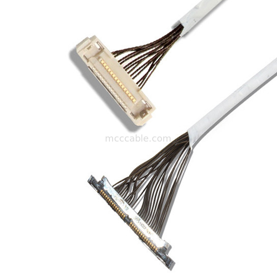 46 AWG 42 AWG Mikro Koaksiyel Kablo DF36 40P 0.4SD 150MM Uzunluk lvds ekran konnektörü