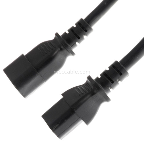 C13'den C14'e 10a 250v güç kablosu 18 Awg C13 çıkışı olan C14 eşleşmeleri
