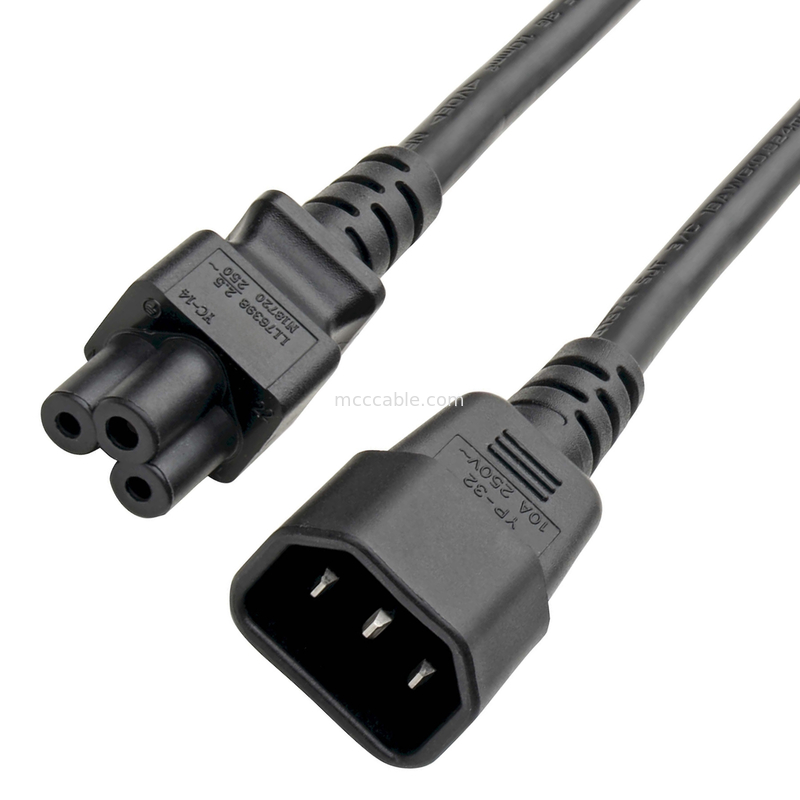 Bağlantı Adaptörleri C14 C5 Güç Adaptörü Kablosu 7a 250v 18 Awg