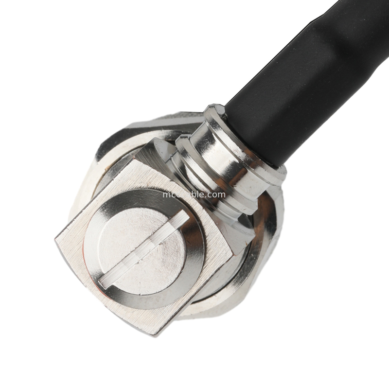 RF Bağlayıcısı Lmr-240 Düşük Kayıplı RF Kablosu Siyah Sma Erkek Düz Plug To N Erkek Plug Sağ Köşeli Plug