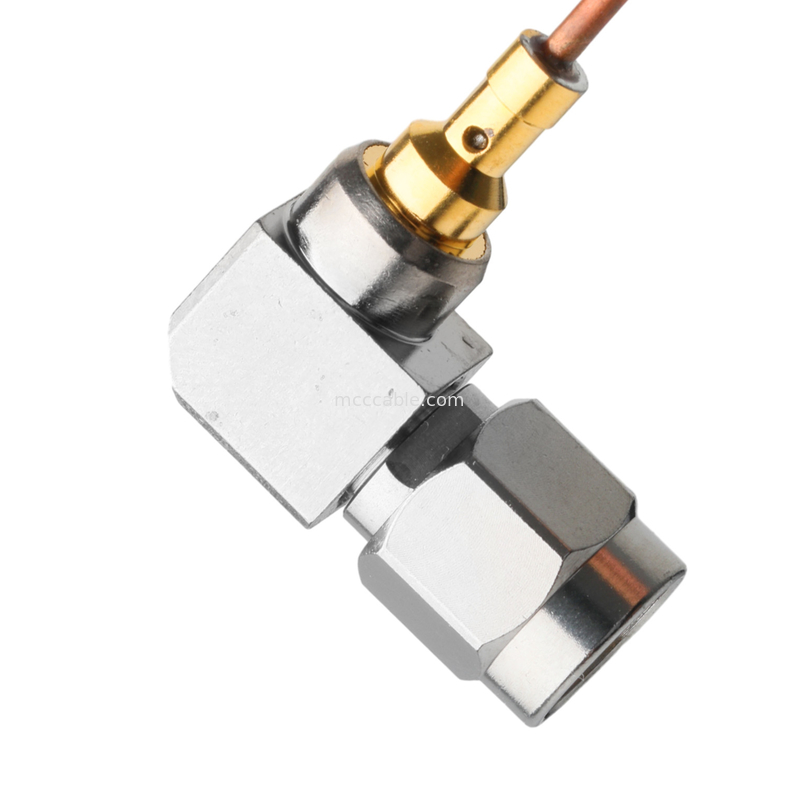 Vita 67 Smpm Düz Yarım Sert Koaksiyel Kablo Jack To Ra Sma Plug Sağ Köşeli Plug Bağlayıcısı Sro47