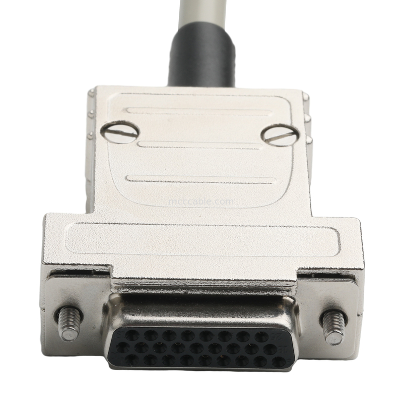 Hd D-Sub To Mdr Plug Connector Kabel 14p*28 Awg Od 7.0mm Beige PVC Jack