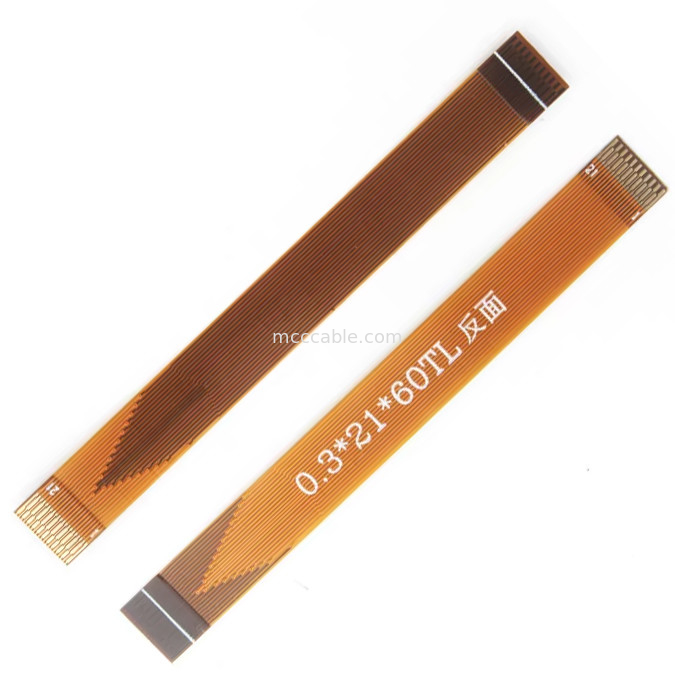 21 pimli FFC FPC Kablosu, FPC Esnek Düz Kablo 0.3mm Pitch lvds ekran konektörü