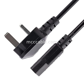 Bs 1363 - C13 Su ısıtıcısı için elektrikli güç kablosu