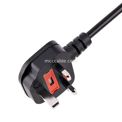 Bs 1363 - C13 Su ısıtıcısı için elektrikli güç kablosu