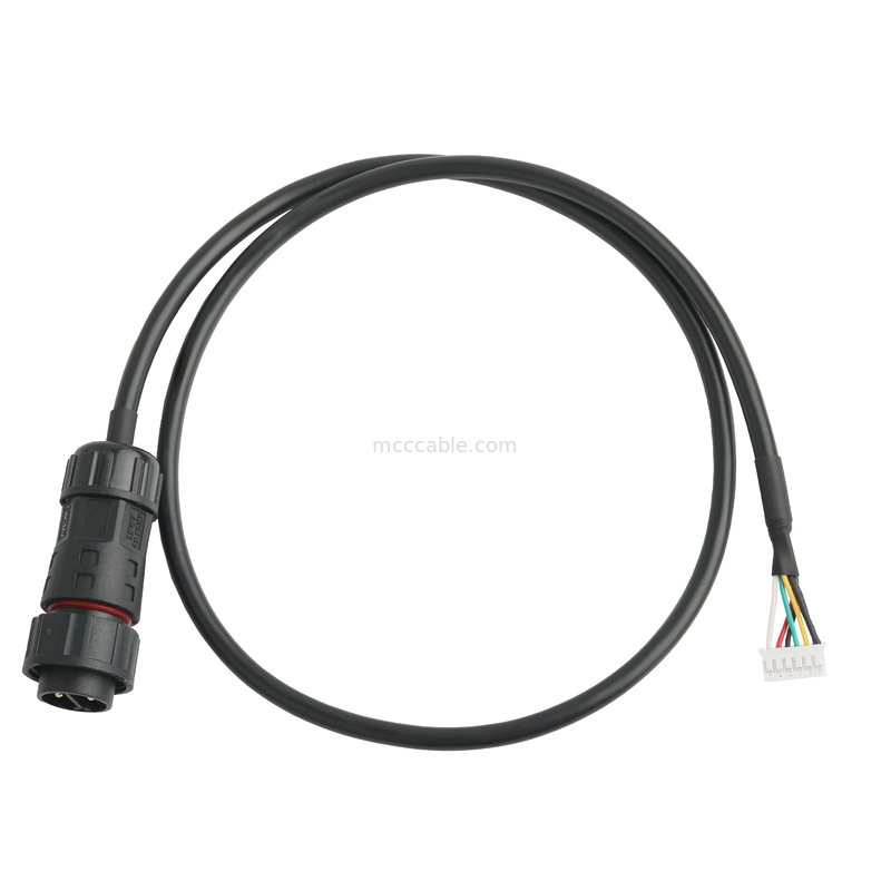 ROHS Kablo Su geçirmez Bağlantısı M20 Erkeğe JST PHR-6 Tel UL2464 24AWGX5C OEM / ODM