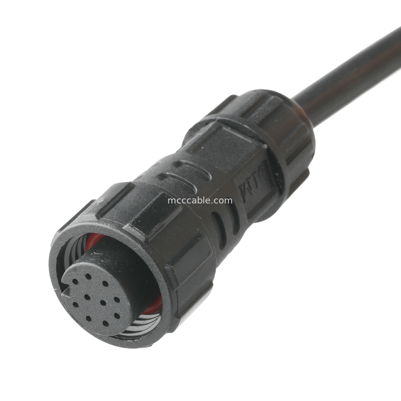 IP67 Su geçirmez Bağlantı M16 Kadın SH1.0 9P UL 2464 28AWG*4PR+AEB Kablo ROHS