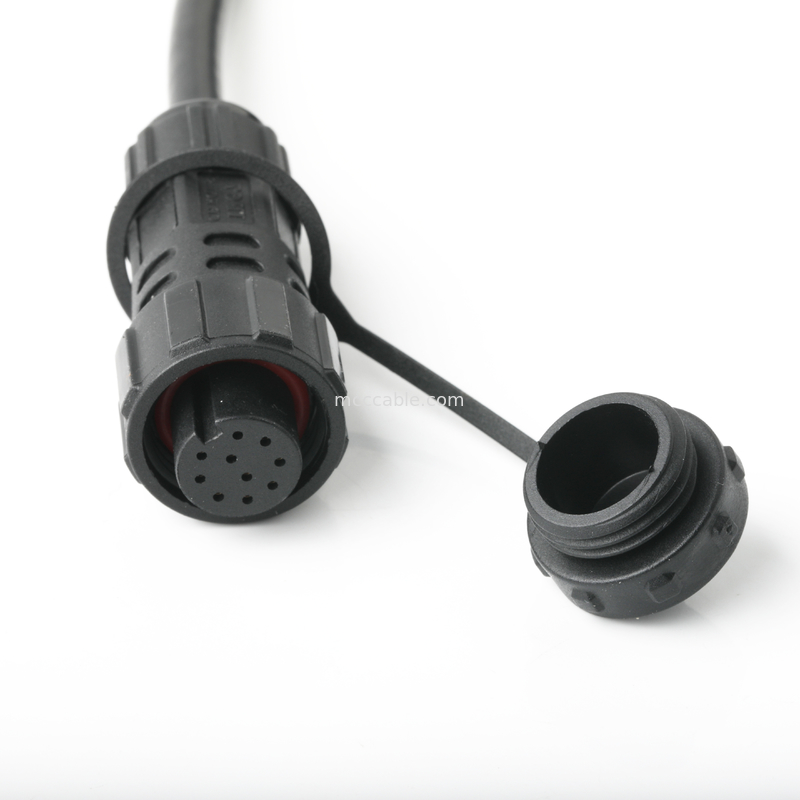 IP67 Su geçirmez Bağlantı M16 Kadın SH1.0 9P UL 2464 28AWG*4PR+AEB Kablo ROHS