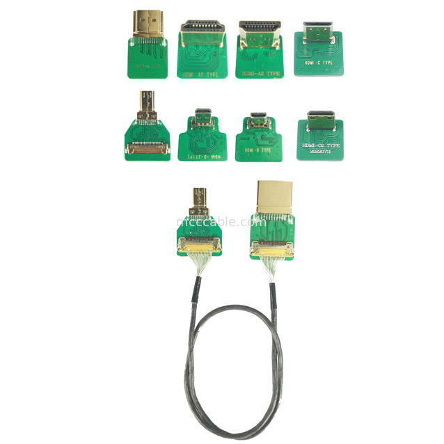 Bağlantı Adaptörleri ®-VS 20525-020E-02 0.4mm Pitch Hd Hdmi Adaptör Tipi mini Hdmi-C Müşteriye Özel
