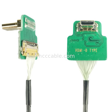 MIPI Bağlantı Adaptörleri ROHS HDMI-D Adaptörü Micro Elbow Head HDMI-D To 20454-220-02 20455 20453
