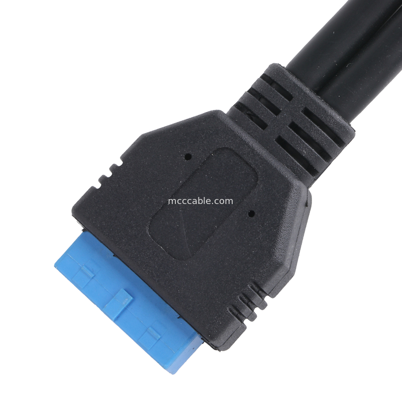 USB 3.0 Ön Panel Ana tahtası 19/20 Pin Kablo USB Kadın Splitter Adaptör Uzantı Bağlantısı