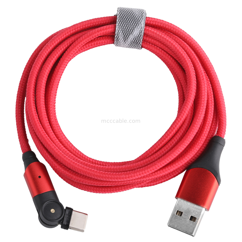 180 derece dönüş USB 3.0 Tip A'dan Tip C'ye 1.5m Alüminyum Kablo Şarj
