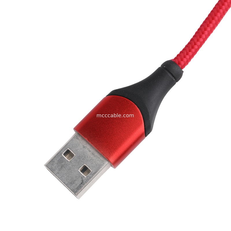 180 derece dönüş USB 3.0 Tip A'dan Tip C'ye 1.5m Alüminyum Kablo Şarj