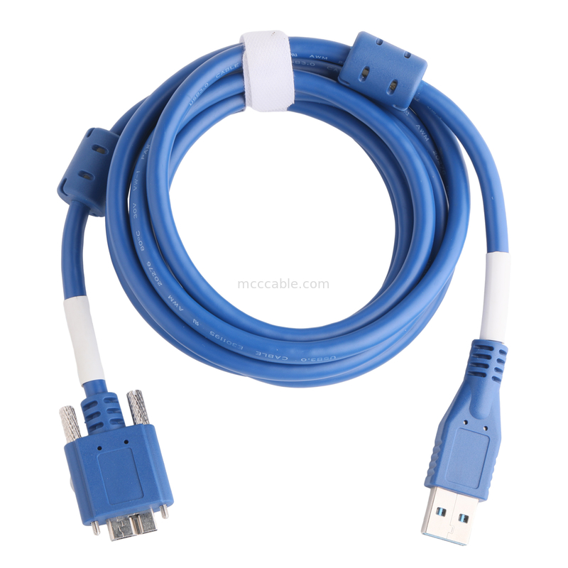 5 Gbps Micro B To Usb 3.0 Kablo Uzunluğu Özel Mavi Renk ROHS