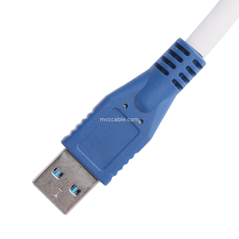 5 Gbps Micro B To Usb 3.0 Kablo Uzunluğu Özel Mavi Renk ROHS
