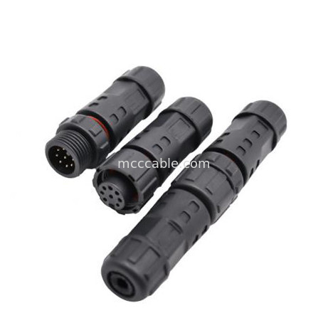 Fabrika Mini M12 8Pin Su geçirmez Dairesel Bağlantı Kablo Plug Endüstriyel IP67 Koruma Derecesi Su geçirmez Erkek/Kadın