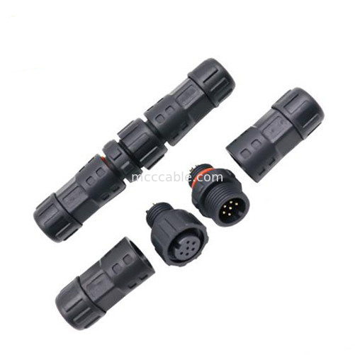 Fabrika Mini M12 8Pin Su geçirmez Dairesel Bağlantı Kablo Plug Endüstriyel IP67 Koruma Derecesi Su geçirmez Erkek/Kadın