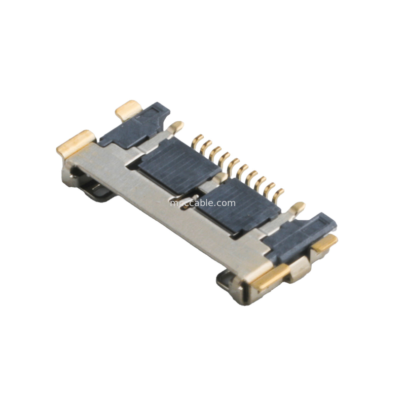 20633 Serisi 20Gbps/ Lane 20525-210E-02 Mikro Koaksiyel Bağlantı 0.4mm Pitch Plate Son Koltuklar