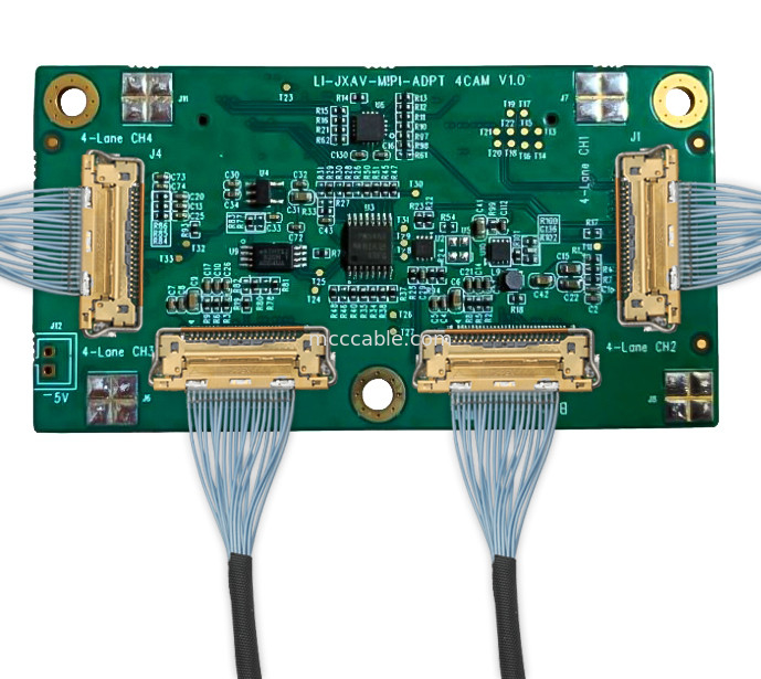 Endüstriyel Kameralar Drone Boards LI-IMX290-MIPI 20525-030E-02 Mikro Koaksiyel Bağlantı Montajı 20Gbps/ Lane