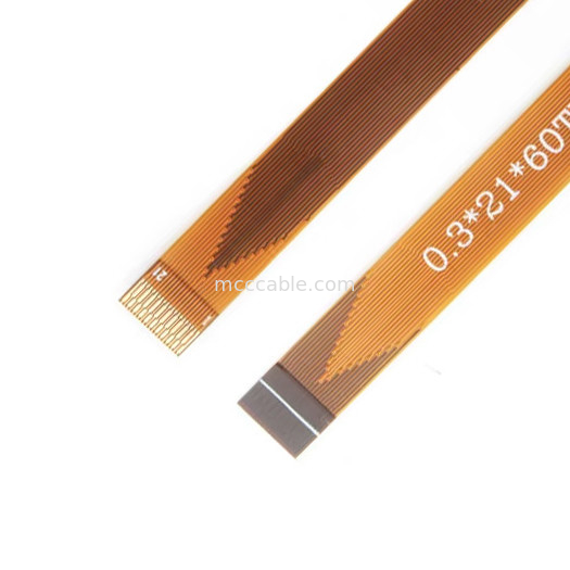 21 pimli FFC FPC Kablosu, FPC Esnek Düz Kablo 0.3mm Pitch lvds ekran konektörü