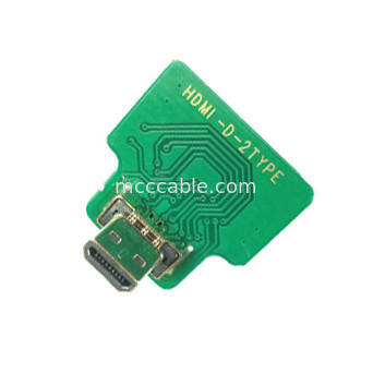 Mikro HDMI Düz Başlık 20454-220-02 20455 20453 Mikro HDMI-D-2 'e OEM / ODM