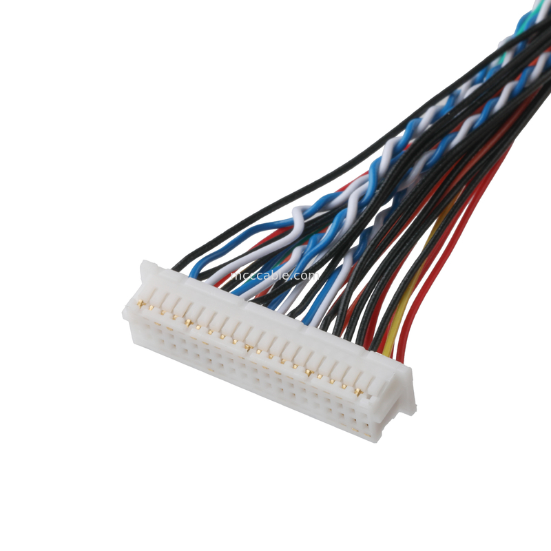LVDS Kablosu FI-X30HL 30P DF20A-40P veya 9P HSG Kablosu Koaksiyel Bağlantısı OEM/ODM