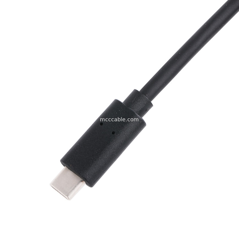20P Kadın USB 3.0 Tip-C'den IDC Adaptör Kablosu İç Direniş Siyah PVC Tel OEM ODM