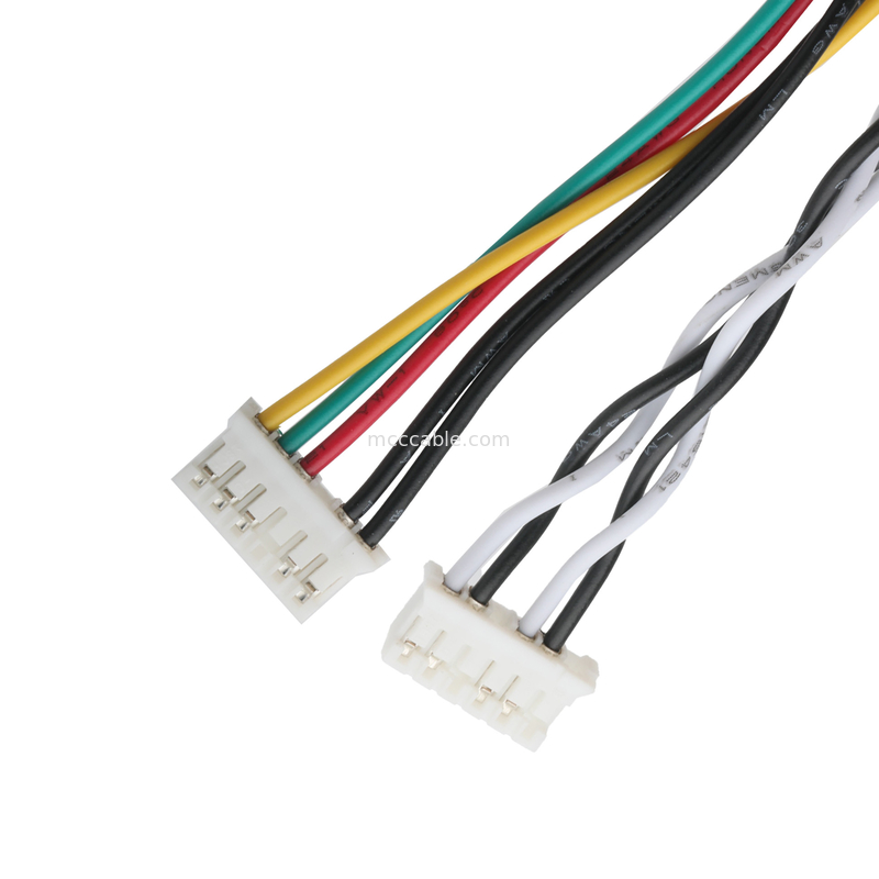 D-SUB-9Pin MALE to JST PHR-6 ve PHR-6 Özel Kablo Montaj Bağlantıları D-SUB Harness Kablo Montajları