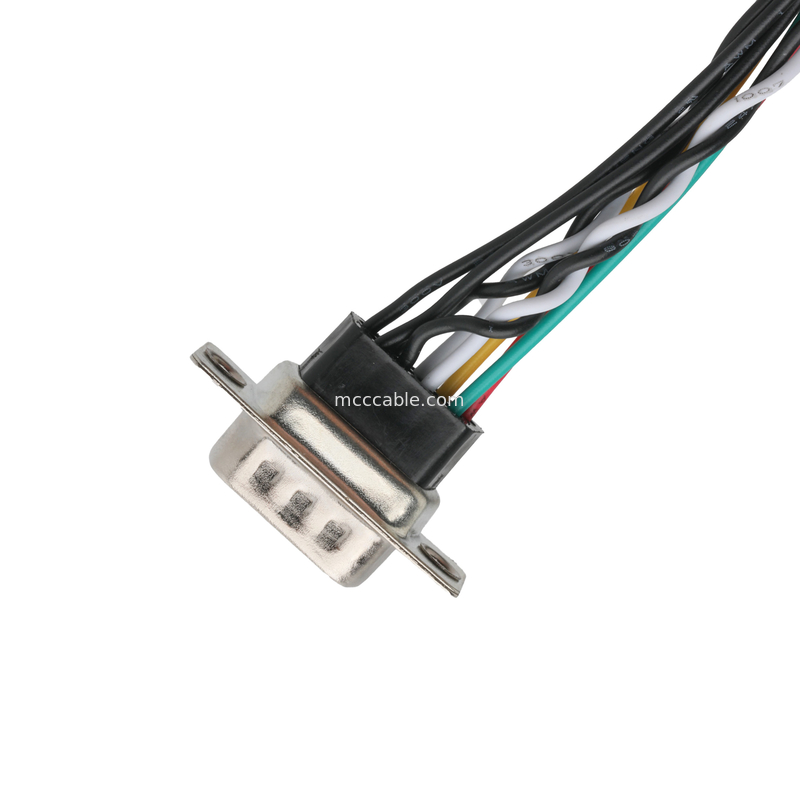 D-SUB-9Pin MALE to JST PHR-6 ve PHR-6 Özel Kablo Montaj Bağlantıları D-SUB Harness Kablo Montajları