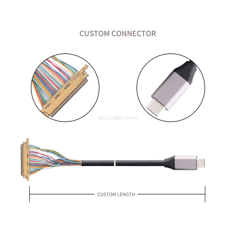 C Tipi USB 3.0 TO 20453-230T-03 Kablolar Mikro USB'ye Koaksiyel Bağlantıyı Ölçmek İçin Yapıldı