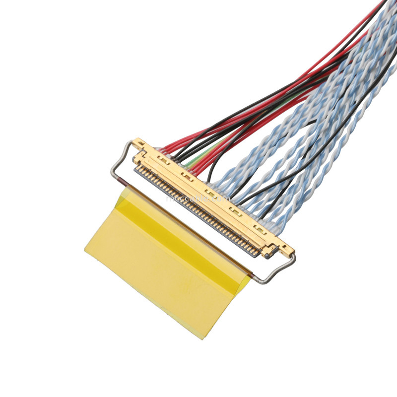 LVDS Kablo Montajı D-SUB Erkeğe Molex 51021-0400 Ve 20453-240T-01 Tel Bağlantısı OEM/ODM