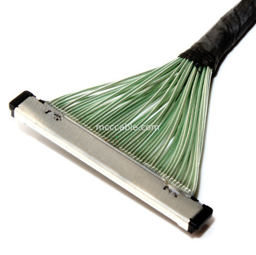 50 Pin 20380-R30T-06 LVDS EDP Mikro Koaksiyel Kablo Montajı 50P bağlantısı