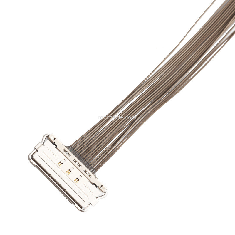 0,4 mm Aralıklı LVDS EDP Kablosu  20679-20p Mikro Koaksiyel lvds ekran konektörü