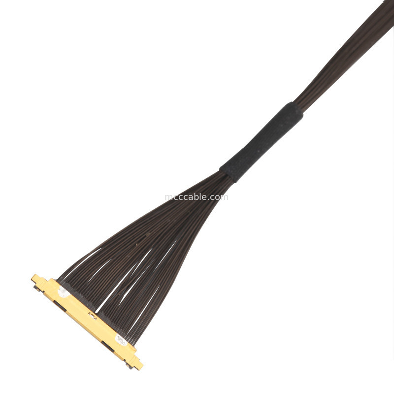 40P UL11130 46AWG Mikro Koaksiyel Kablo Montajı 20531-040t-02 IDC Forming OEM/ODM