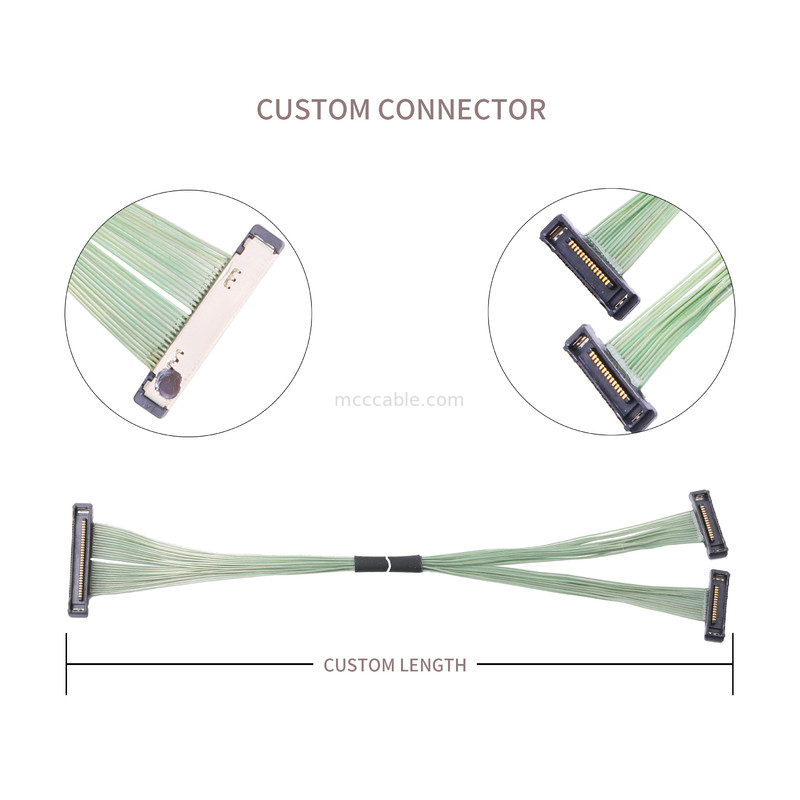 35P Mikro Koaksiyel Kablo 20380-035t-06 Lvds Bağlayıcısı 0.4mm Pitch Right Angle
