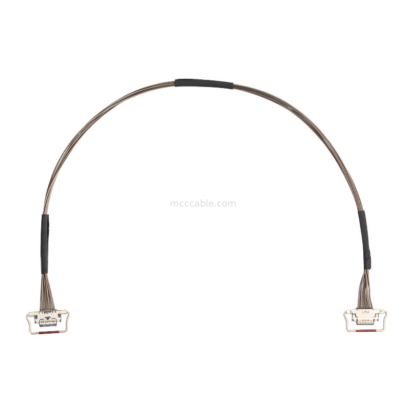 Termal Kamera için 10 Pinli Mikro Koaksiyel Kablo 0.4mm Pitch 20633-310T-01S Lvds