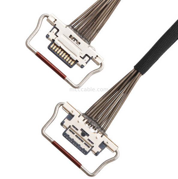 Termal Kamera için 10 Pinli Mikro Koaksiyel Kablo 0.4mm Pitch 20633-310T-01S Lvds