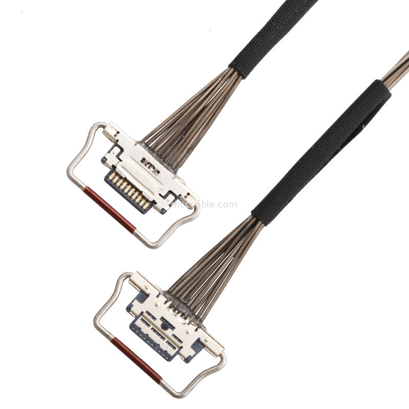 Termal Kamera için 10 Pinli Mikro Koaksiyel Kablo 0.4mm Pitch 20633-310T-01S Lvds